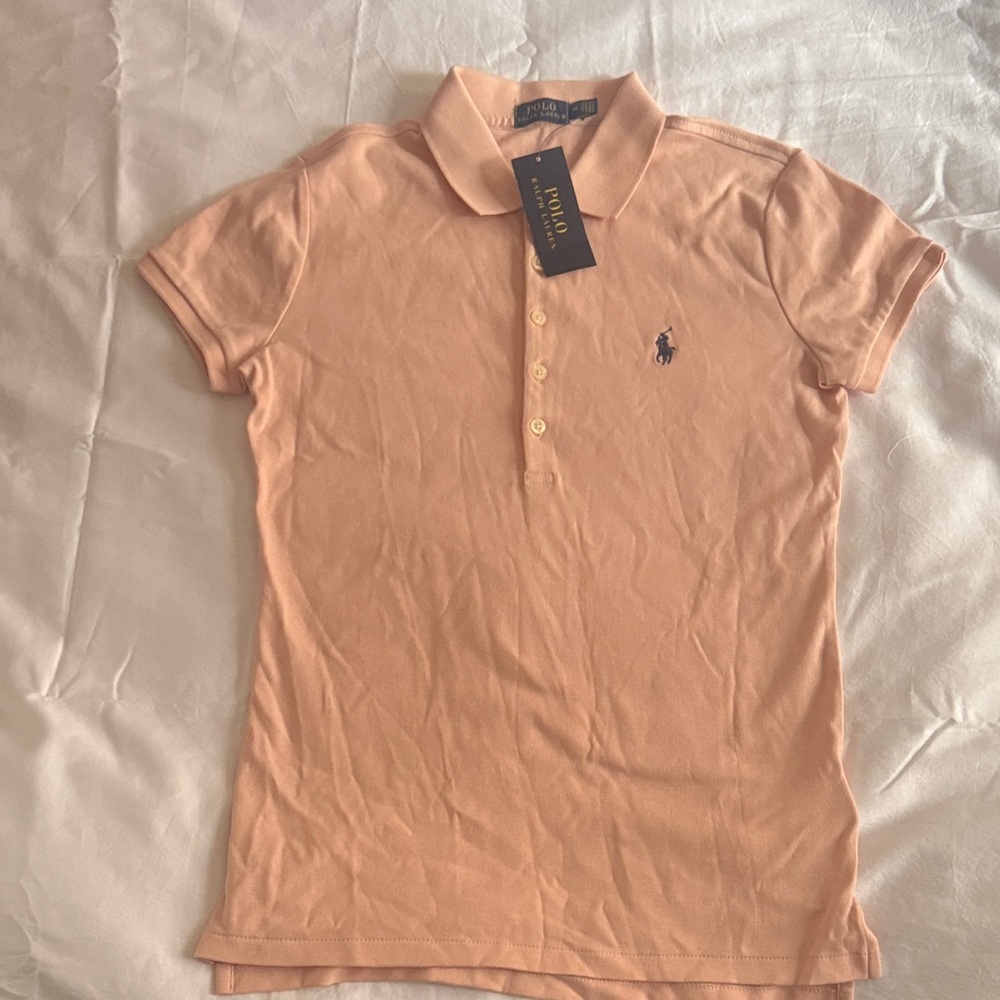 Ralph Lauren Peach Polo Shirt with Tag